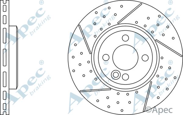 APEC BRAKING stabdžių diskas DSK3006